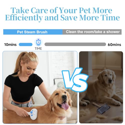 Pet Steam Brush for Dog (7.87'' - 120ML / Blue)