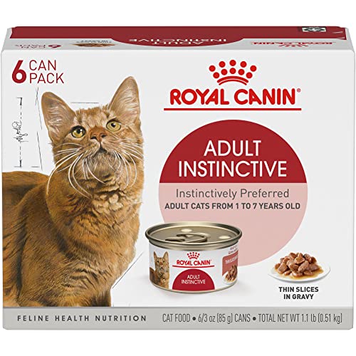 Feline Health Nutrition Adult Instinctive Adult Thin Slices in Gravy Cat Food (3 Ounce (Pack of 6))