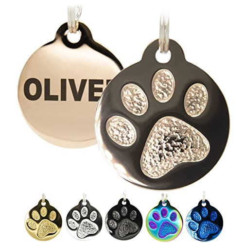 Engraved Pet Tag for Dogs and Cats (Regular / Rose Gold)