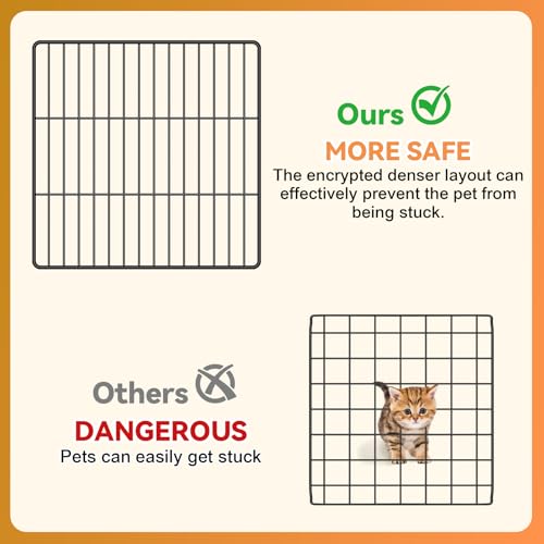 Cat Cage, 4-Tier DIY Cat Enclosures Catio,24"x24"x 48" Cat Playpen (24" L x 24" W x 48"H)