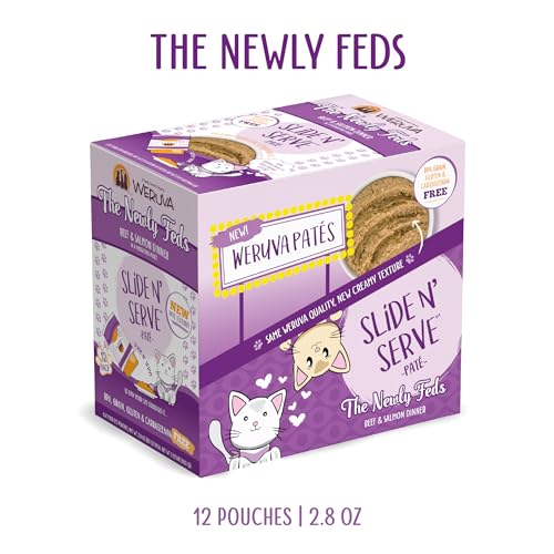 Wet Cat Food The Newly Feds with Beef and Salmon Pate (2.8 Ounce (Pack of 12))