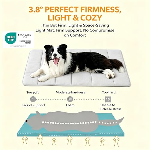 Dog Cooling Mat for Large Dogs (Wander Blue / 47"L x 29"W x 0.8"H)