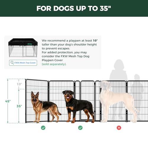 Homeplus Indoor Dog Playpen with Fence (Black / 40"H)