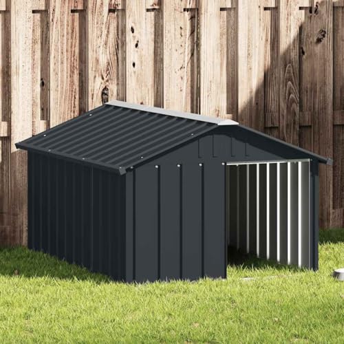 Dog House Anthracite 45.9"x60.2"x32.1" Galvanized Steel