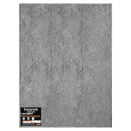 Dog Door Mat for Muddy Paws (48"x36" / Light Grey)