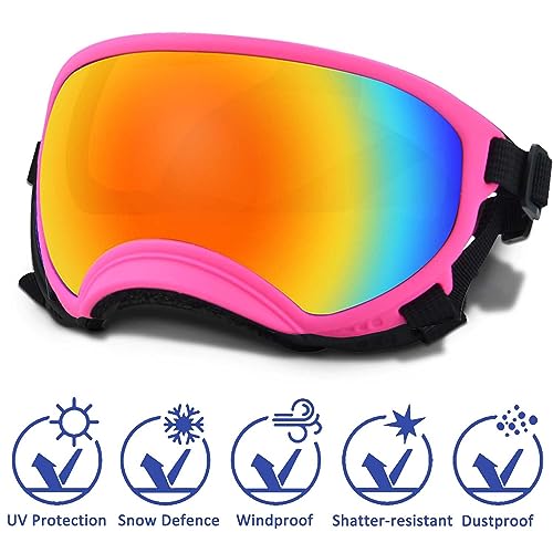 Medium Dog Sunglasses with Adjustable Strap UV Protection