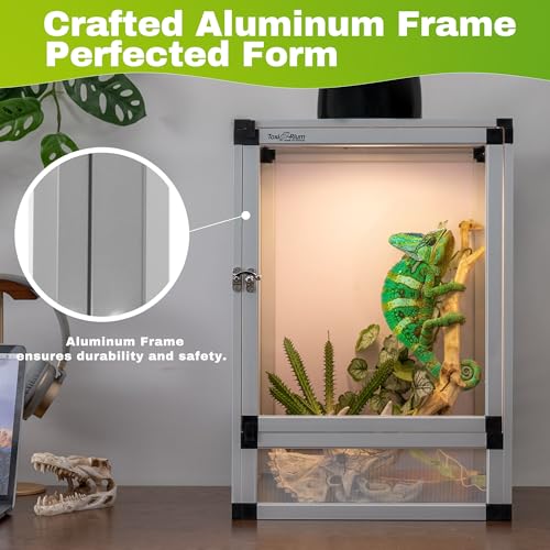 Small Reptile Cage 8" x 8" x 12" (8x8x12inch-two doors / White)