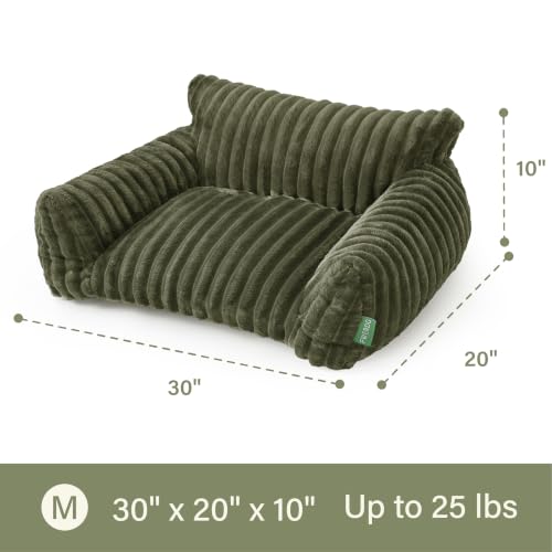 Cute Couch Bed for Pets (30.0"L x 20.0"W x 10.0"Th / Green)