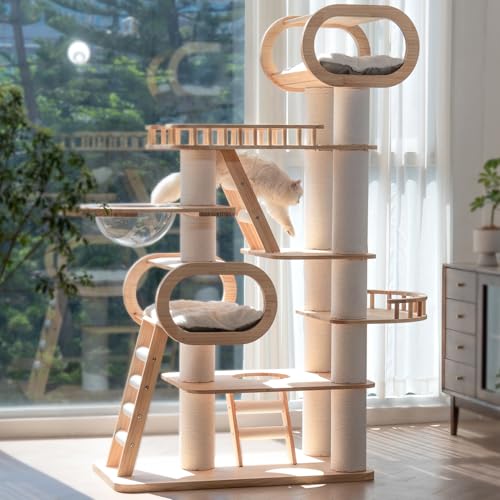 76.8'' Modern Cat Tree for Indoor Cats (76.8'')