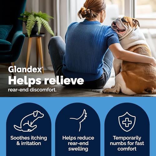 Glandex Medicated Anal Gland Anti Itch Wipes for Dogs & Cats