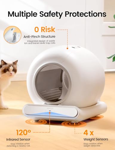 Self Cleaning Cat Litter Box (Gray)