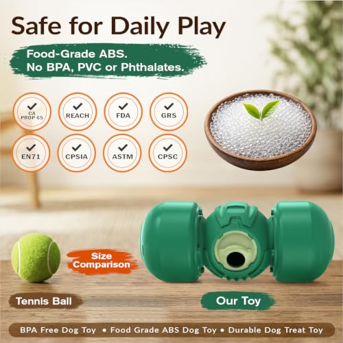 XL Dog Treat Dispenser Toy (Extra Large / Soft Green)