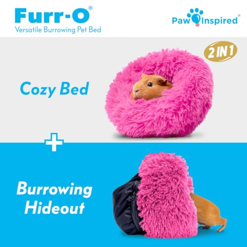 Furr O Burrowing Pet Bed Enrichment (Pink)