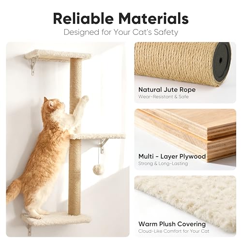 Cat Wall Shelves (Beige)