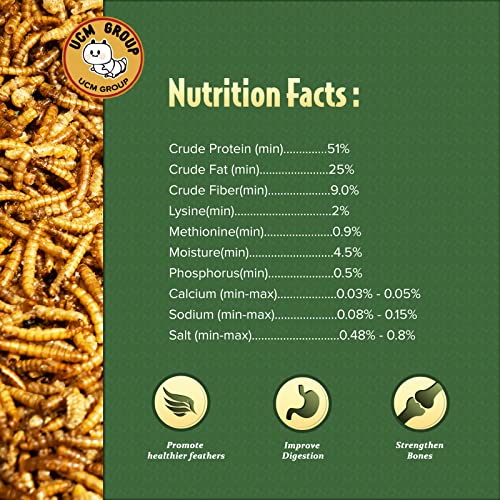 10LB Dried Mealworms for Wild Birds (10 Pound (Pack of 1))