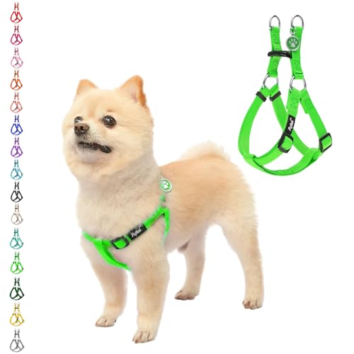 No Pull Dog Harness Small Sized Step (LimeGreen / X-Small)