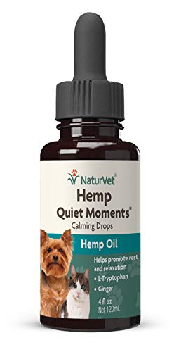 Hemp Quiet Moments Calming Drops for Dogs & Cats (4 Ounce)