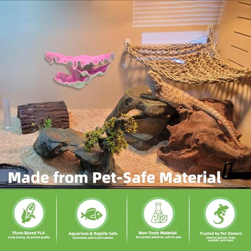 Mushroom Decor for Reptile Tank (Shelf Cap / Lagoon)