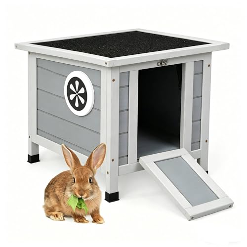 Rabbit Hutch Indoor Outdoor (Gray)