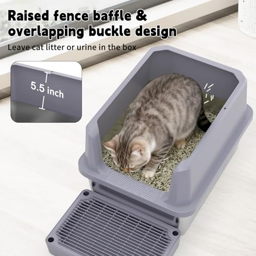 Cat Litter Box Non (Gray)