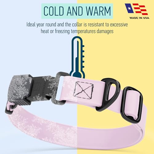 Biothane Waterproof Dog Collar with Herm Sprenger Stainless Steel Quick Release Buckle (W 3/4" x L 12"-19" / Pastel Purple)