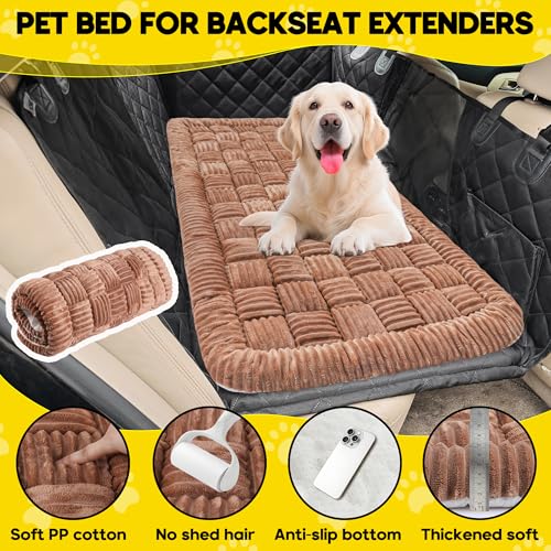 Dog Car Bed Mat Non (Brown / For Truck//Large SUVs（56"x28.7"))
