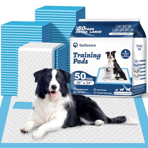 50 Count 28” x 34” XL Disposable Dog Pee Pads (28"x34" - 50 Count)