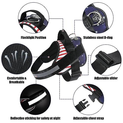 Dog Harness No (Small (Pack of 1) / FLAG)