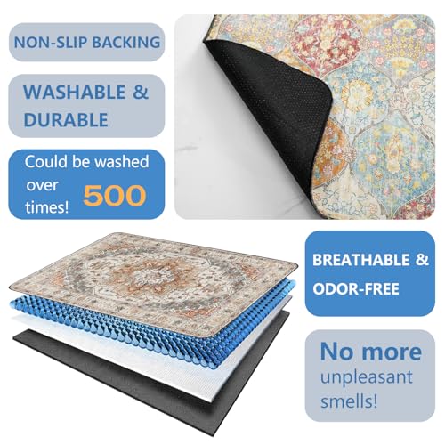 Washable Pee Pads for Dogs 2 Pack (48"x48"(2 Pack) / E Brown)