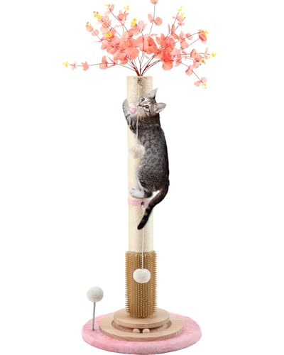 45'' Tall Cat Scratching Post Tree (pink-45inch)