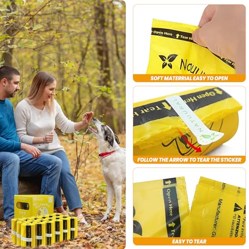 Certified Compostable Dog Poop Bags (Yellow)