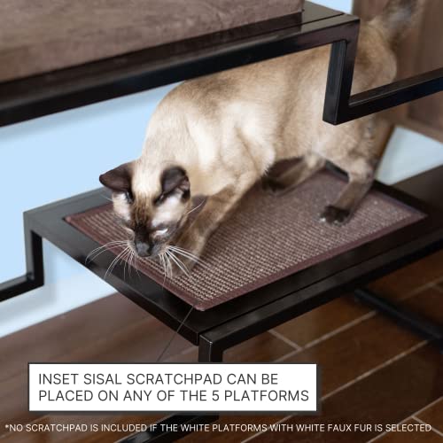 62 Inch Tall Metropolitan Cat Condo (White Frame)