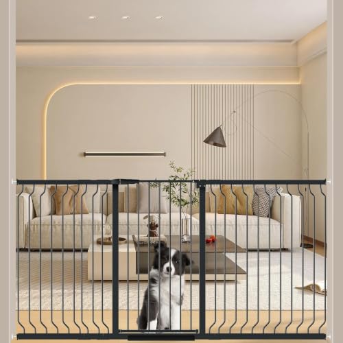 40.55" Extra Tall Baby Dog Pet Gate 73.62 (Black / 73.62-80.70"/187-205cm)