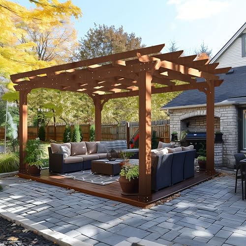 10x12 FT All Cedar Wooden Pergola (10 x 12 FT)
