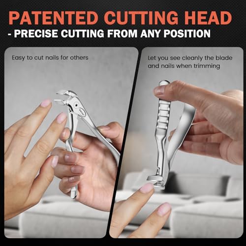 Toenail Clippers for Seniors (Silver / Extra Large)