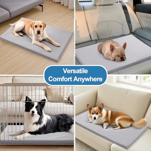 Dog Mat 19"x 30"Dogs Crate Pad (30"L x 19"W / Gray)