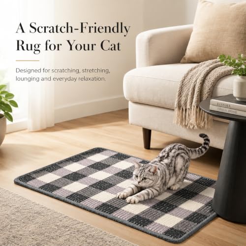 Cat Scratcher Mat (Black White)
