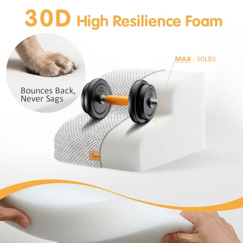 High Density Foam Pet Steps 2 Tiers (Light Grey / 15.7*15.7*11.8)