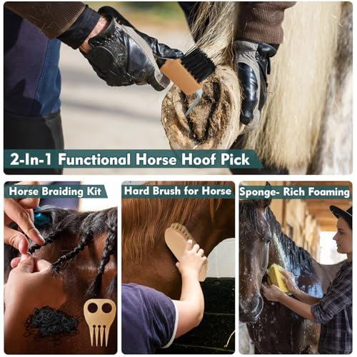 Horse Grooming Kit for Bathing (13 Count (Pack of 1))