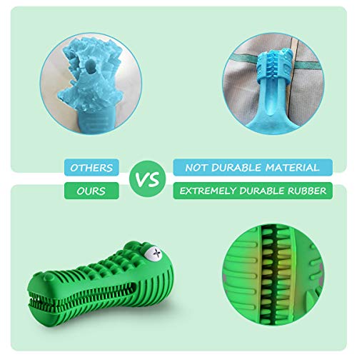 Dog Toys for Aggressive Chewers Large Medium Breed Indestructible Chew Toys (Green)