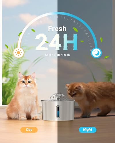 Cat Water Fountain Stainless Steel (2.2L+6 Filters)