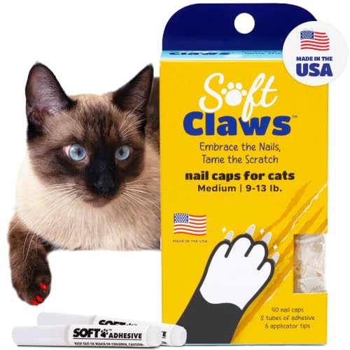 Nail Caps for Medium Cats (Clear / Medium)