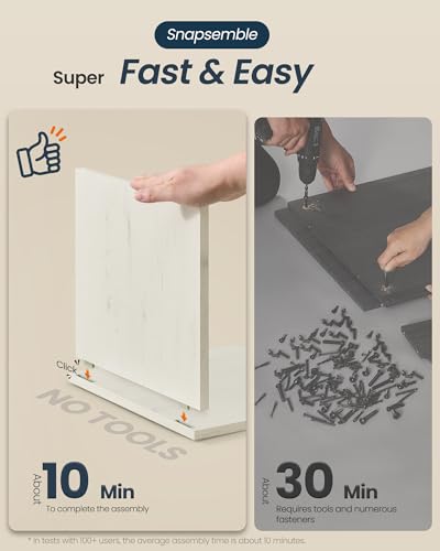 Toolless Assembly Litter Box Enclosure (Rustic White + Honey Brown / L (31.5"L x 19.7"W x 19.7"H))