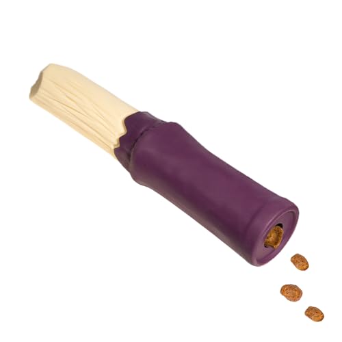 Dog Chew Toys Tough Dog Toy for Aggressive Chewers Indestructible (purple dispensing toy)