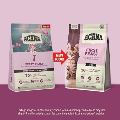 Dry Cat Food for Kittens First Feast Chicken and Fish 4lb Bag (4 Pound (Pack of 1))