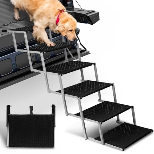 Foldable Dog Stairs for Car (6 Steps)