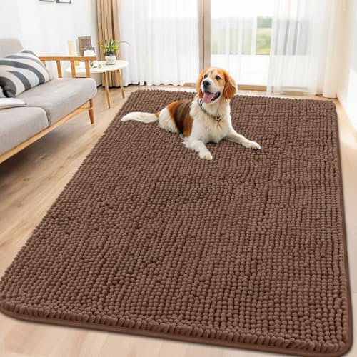 Dog Door Mat for Muddy Paws 70x32 (Mocha / 70"X32")