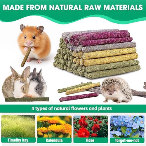 33 Pcs Rabbit Chew Sticks