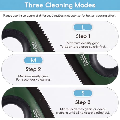 Mini Pet Hair Remover for Car Detailing Dog Hair Tool Brush (Forest Green)
