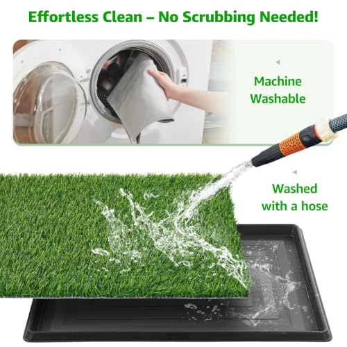Portable Dog Grass Pad with Tray 35"x23" (35"x23")
